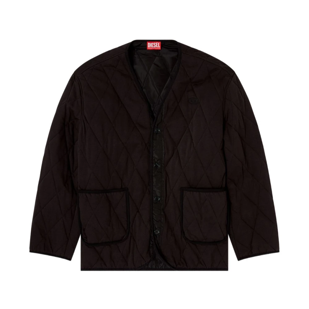 Diesel Uomo Nero Giacche, S, New,