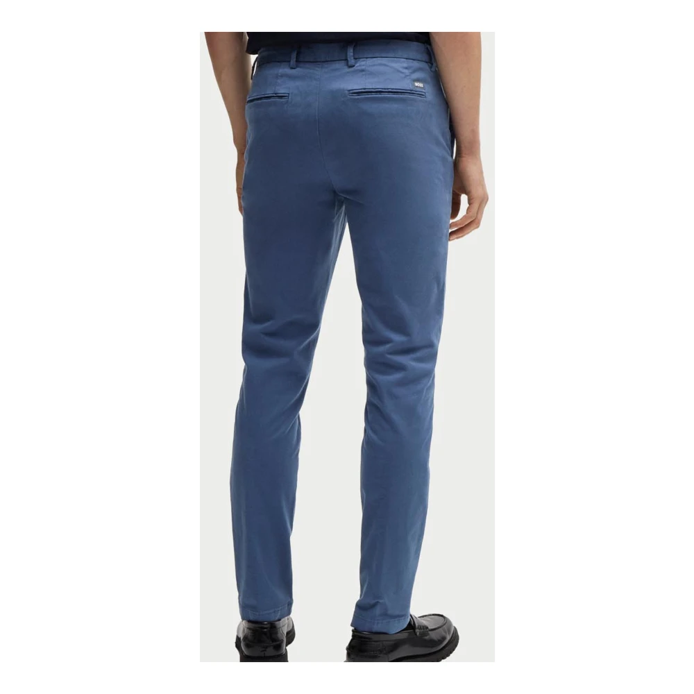 Hugo Boss Blauwe Chino Broek Slim Fit Blue Heren