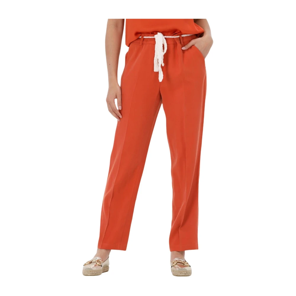 Liu Jo Donna Arancione - Pantaloni Dritti - Trousers - S