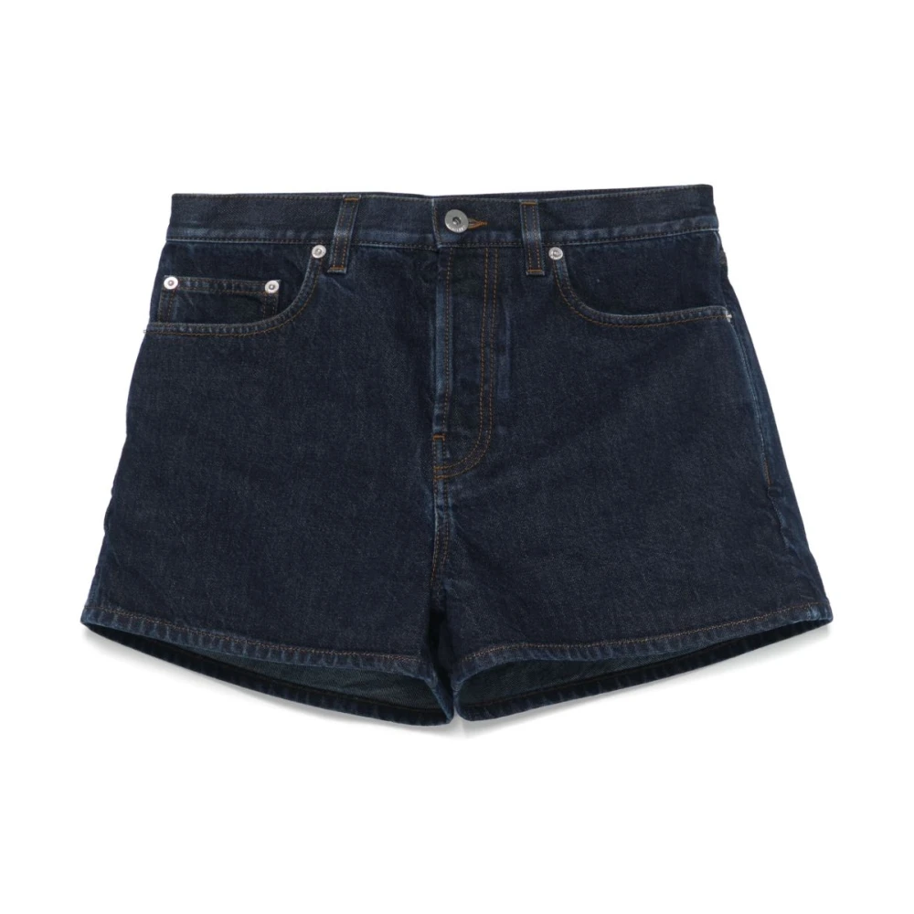 Burberry Blauwe Denim Pro Shorts Blue Dames