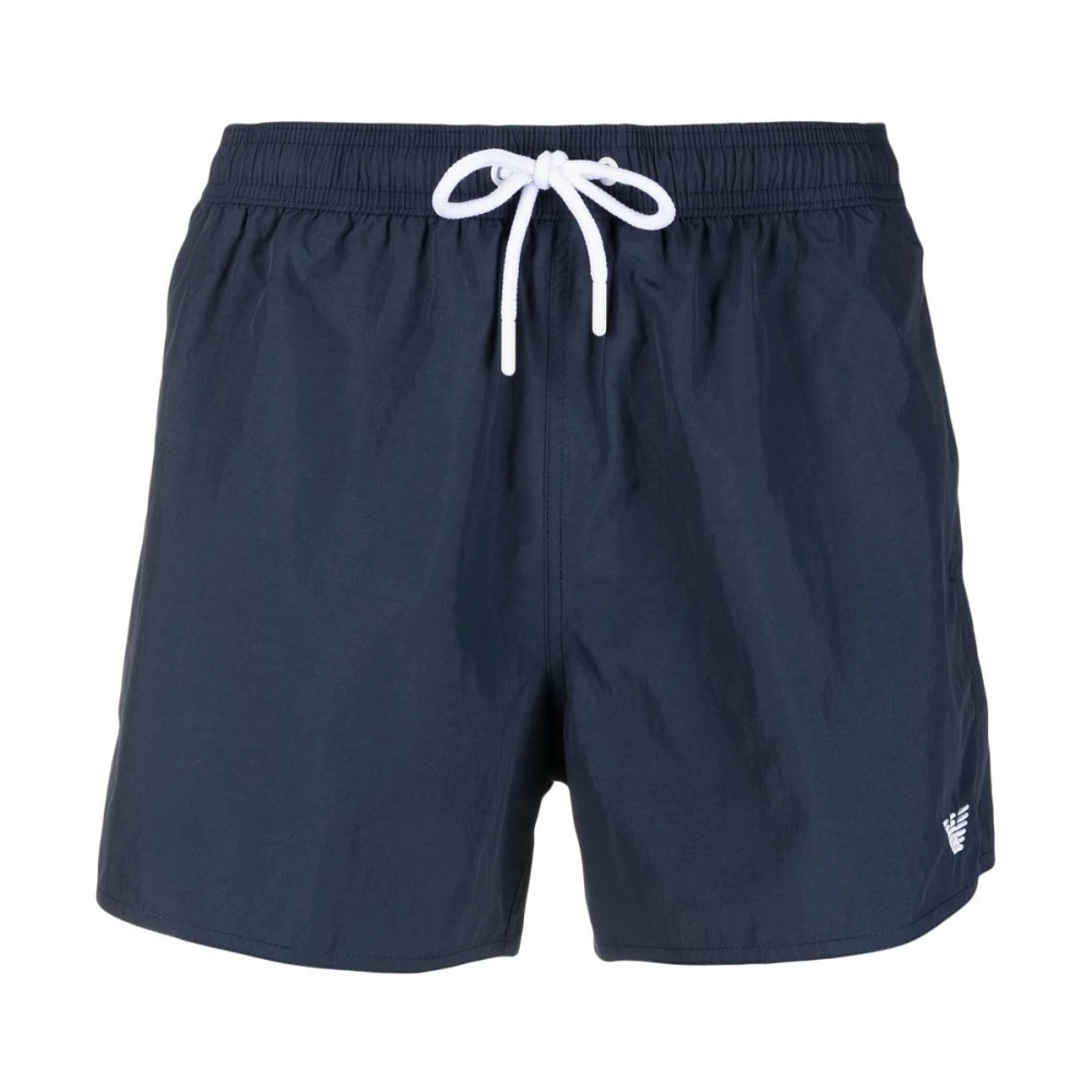 Emporio Armani Marine Kleding Blauwe Shorts Blue Heren