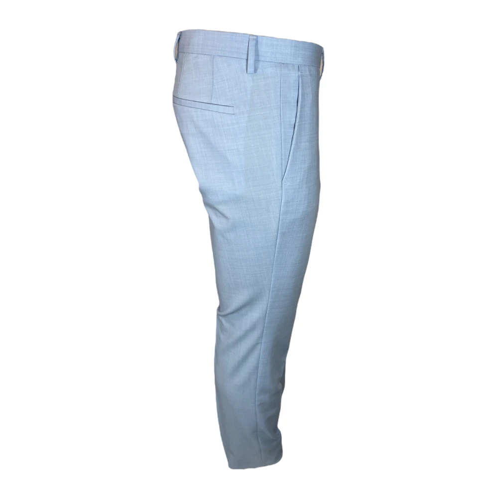 Hugo Boss Slim Fit Anzughose Stretch Broek Blue Heren