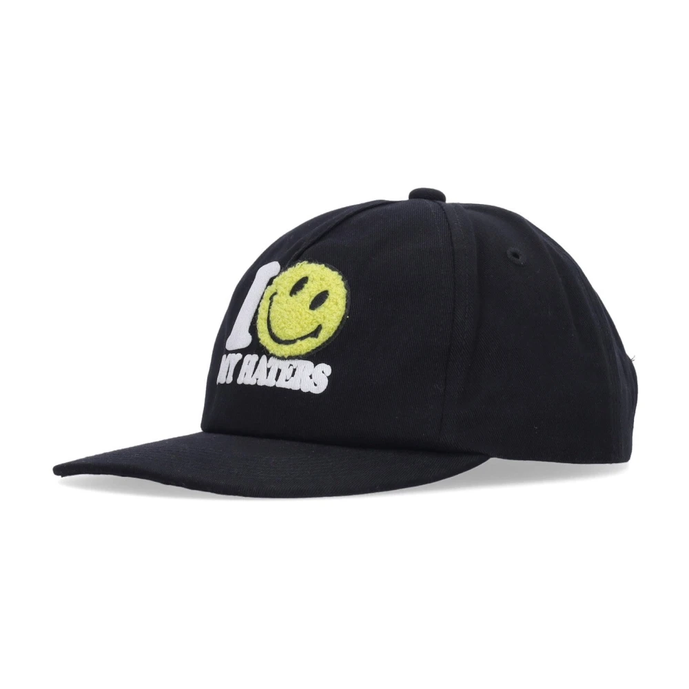 Market Vintage Smiley Haters Pet Zwart Black Heren