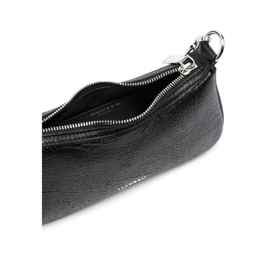 alexander mcqueen Zwarte tas met ritssluiting Black Dames
