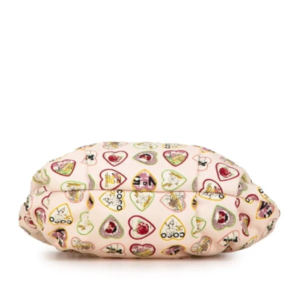 Chanel Vintage Pre-owned Canvas handbags Pink Dames