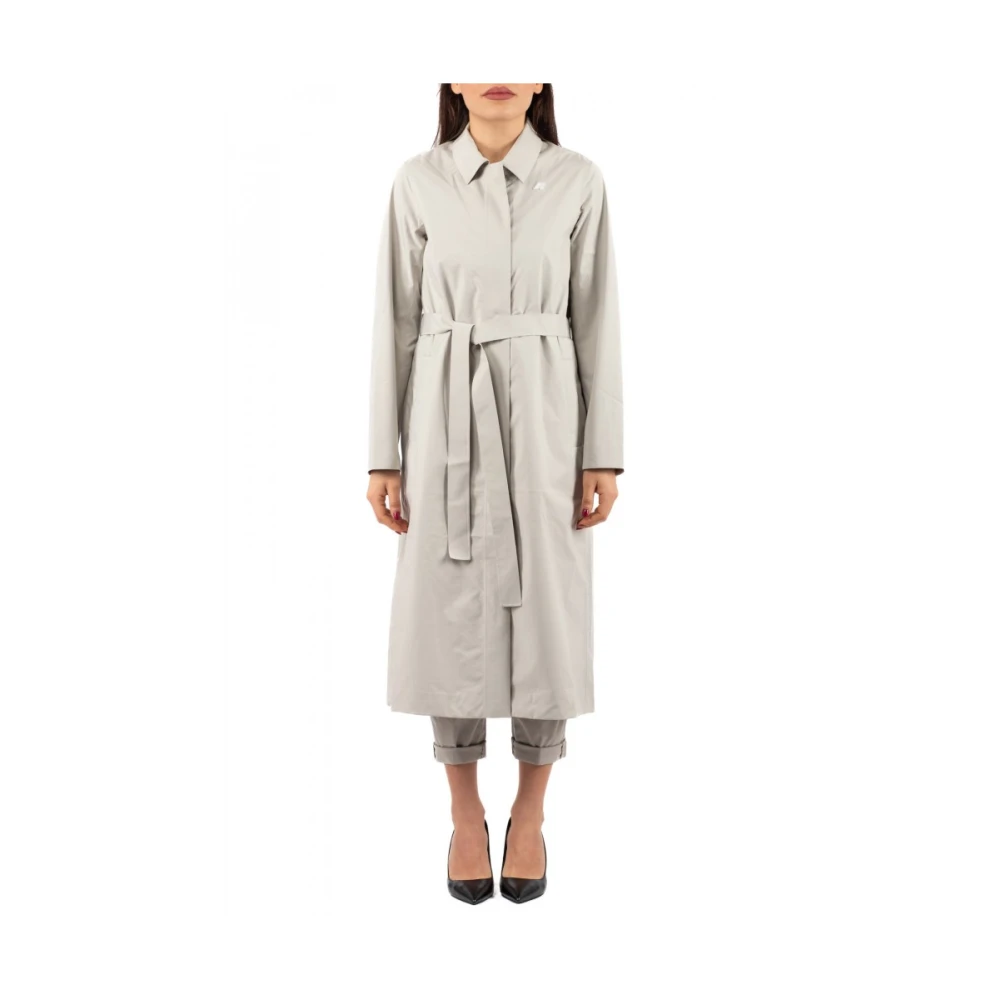 K-Way Vrouw Beige Dames, Mantels, : Klein