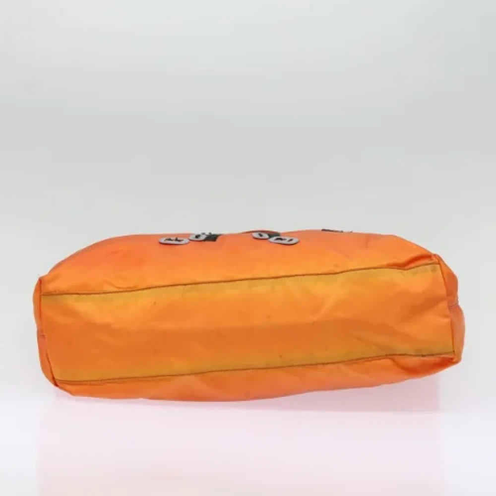 Prada Vintage Pre-owned Nylon prada-bags Orange Dames