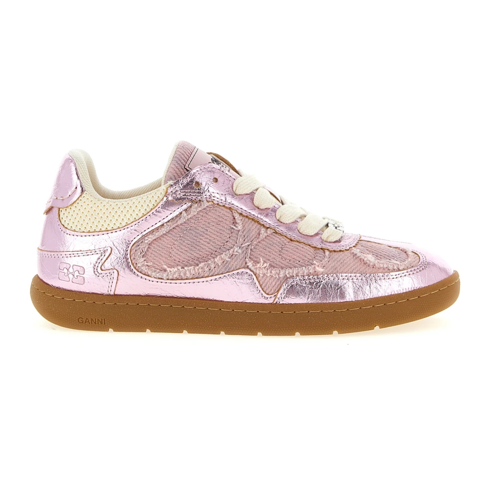 Ganni 08 Raw Edge Sneakers Dames Schoenen Roze