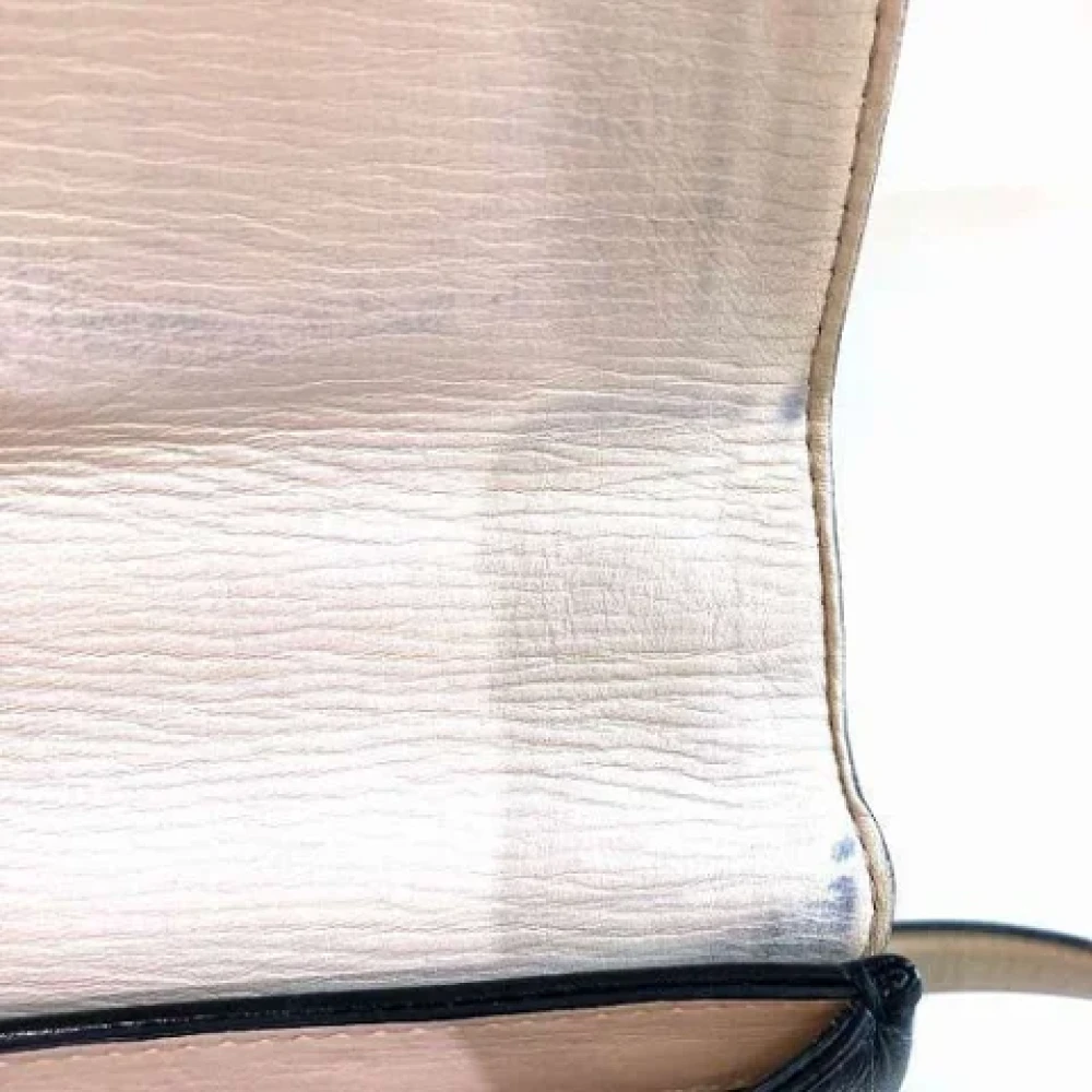 Bvlgari Vintage Pre-owned Leather shoulder-bags Beige Dames