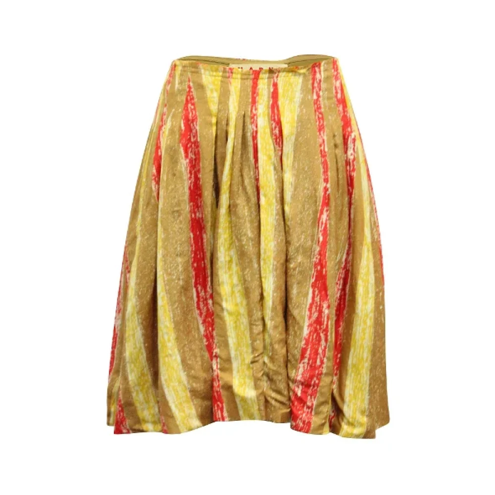 Marni Pre-owned Silk bottoms Multicolor Dames