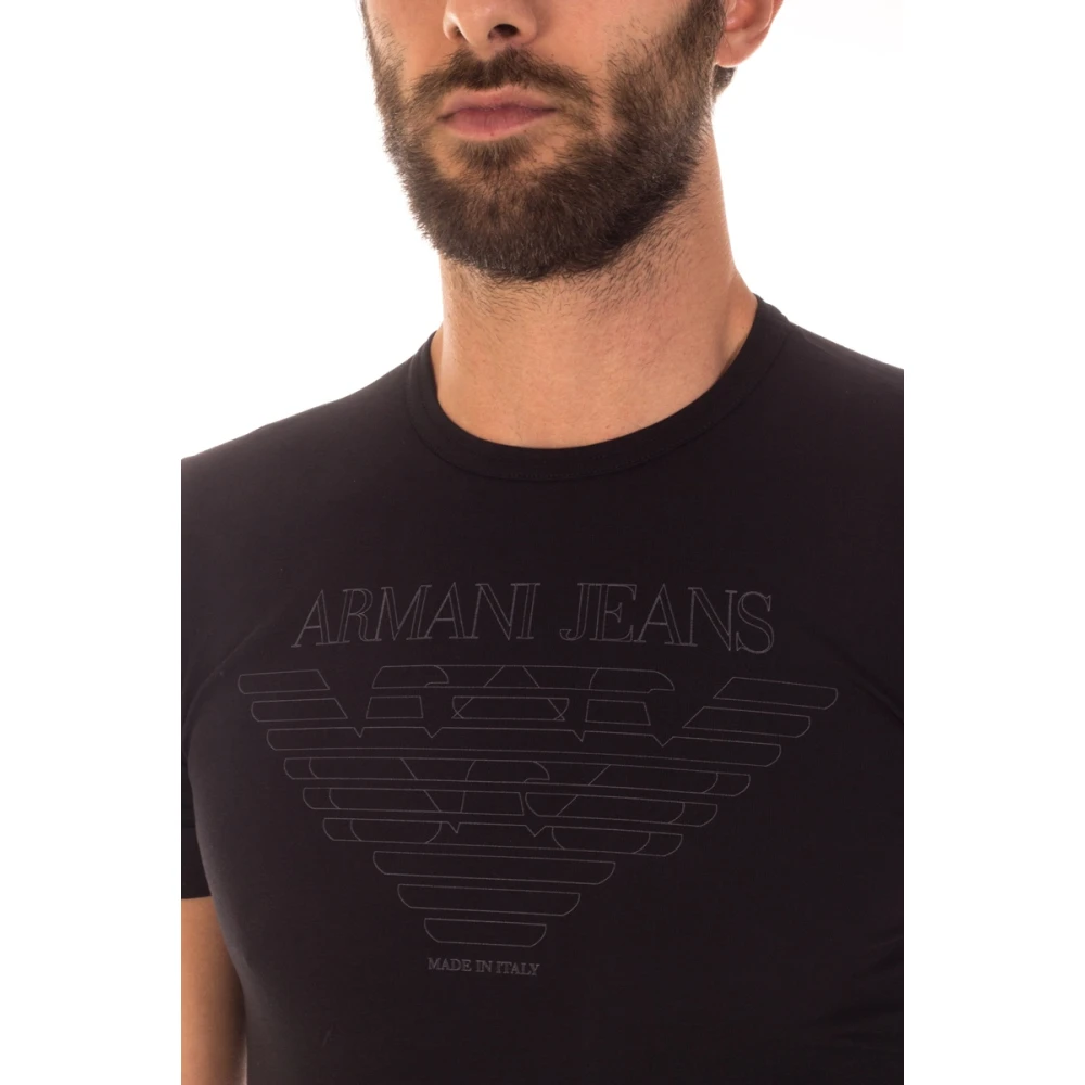 Armani Jeans Sweatshirts Black Heren