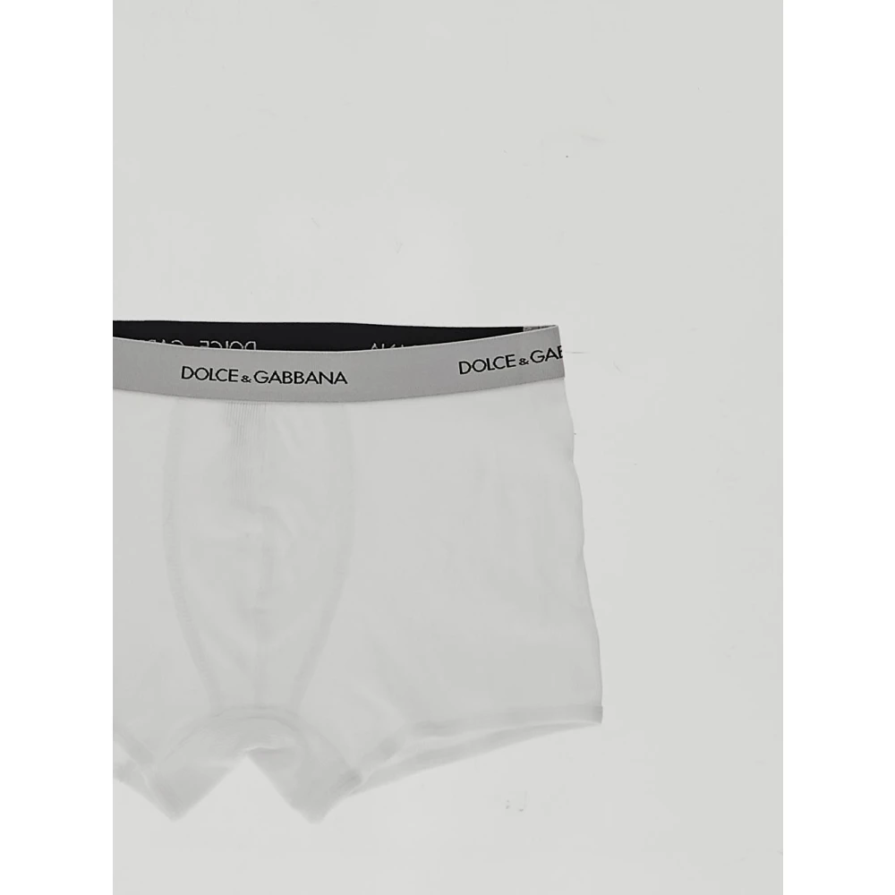 Dolce & Gabbana Katoenen Logo-ondergoed White Heren