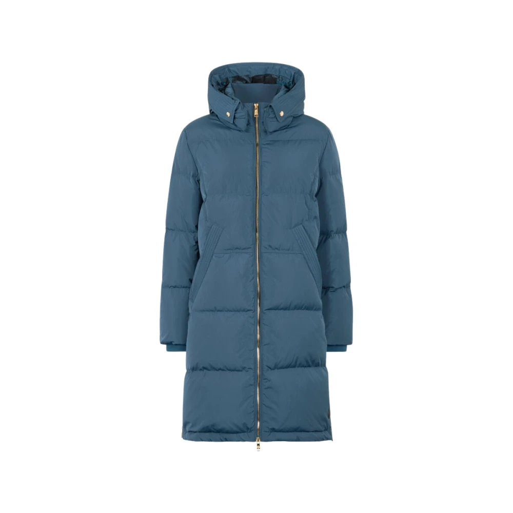 Roberto Cavalli Women's Green Parkas, M, Quilted Puffer Jacket With Gold Accents