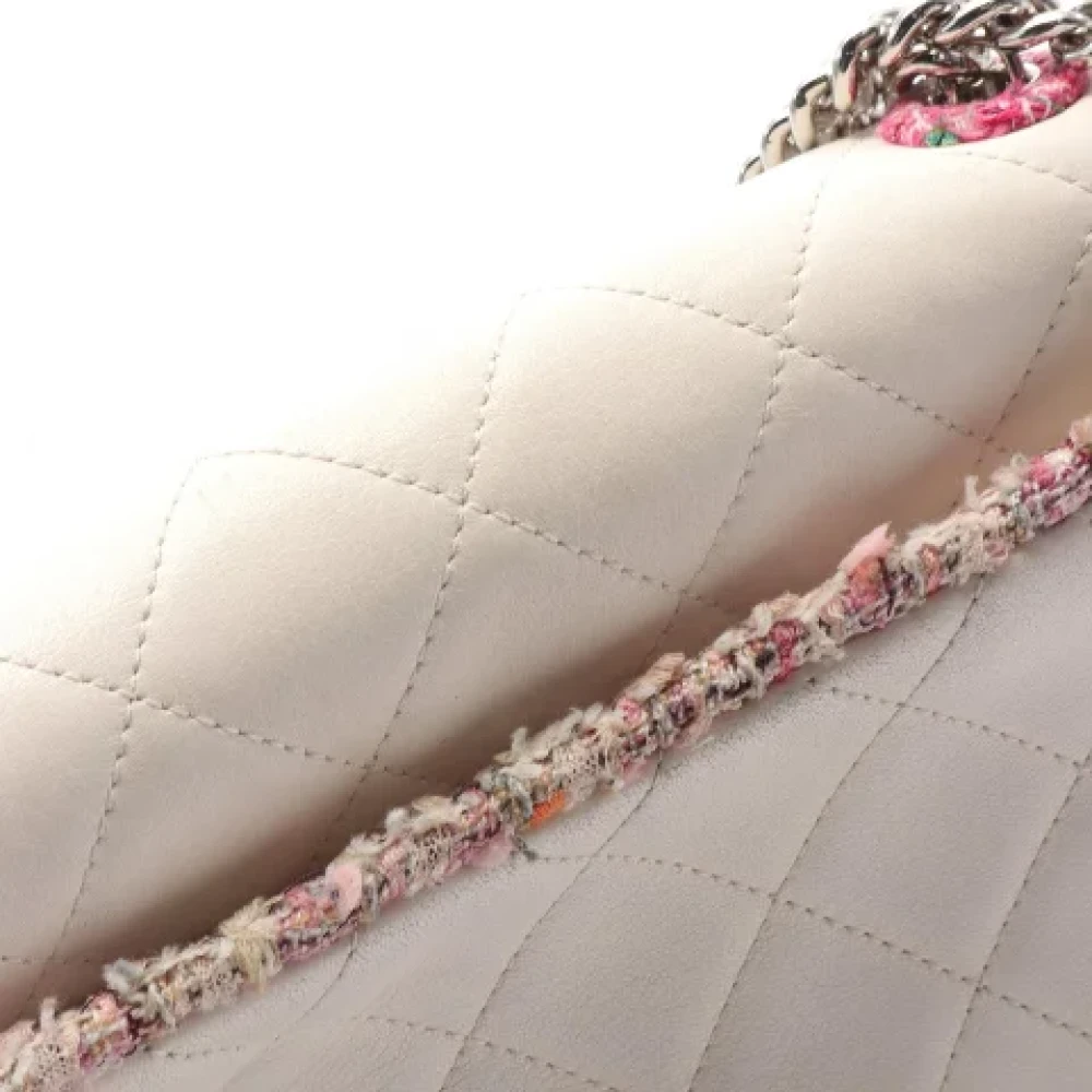 Chanel Vintage Pre-owned Leather chanel-bags Beige Dames