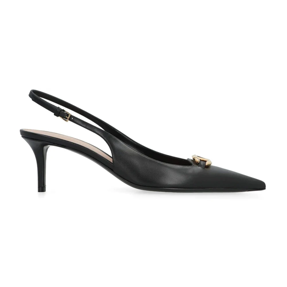 Valentino Garavani Women's Black Vlogo The Bold Slingback Pumps