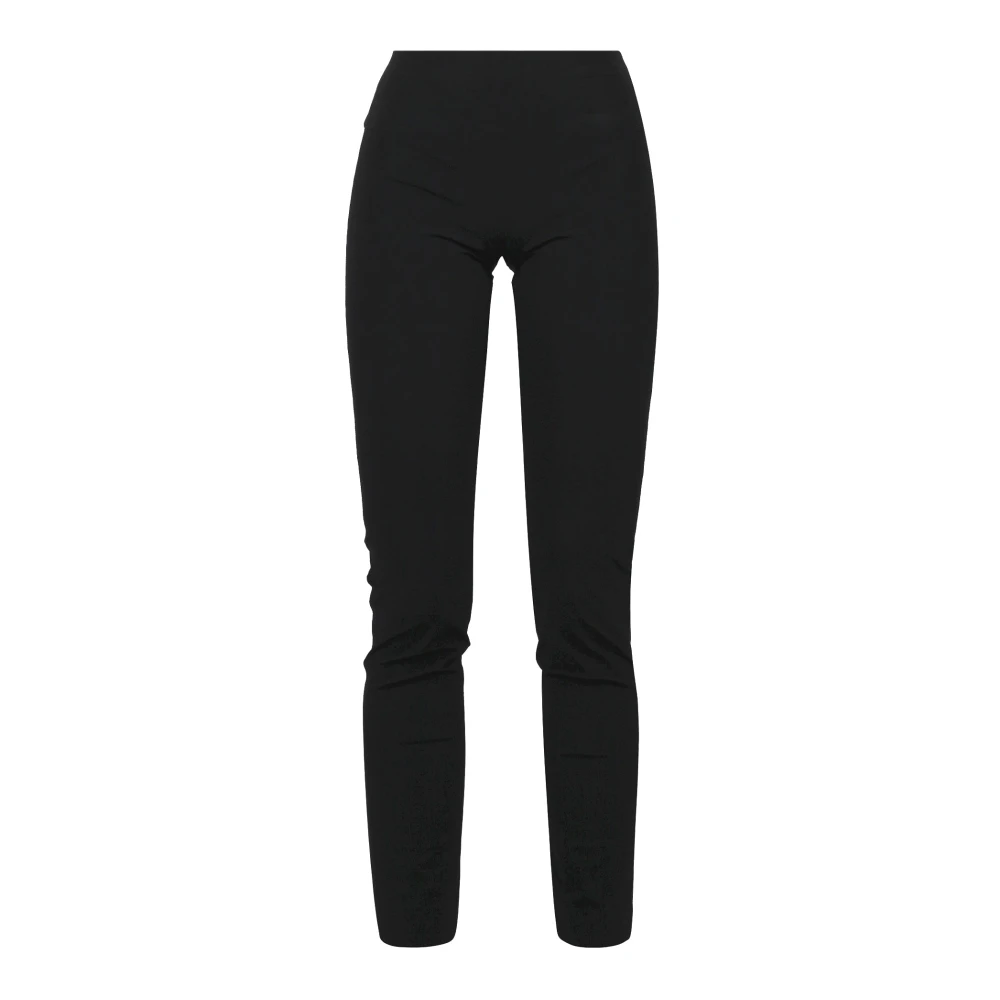 Liviana Conti Enkellange technische leggings met overlockstiksels Black Dames