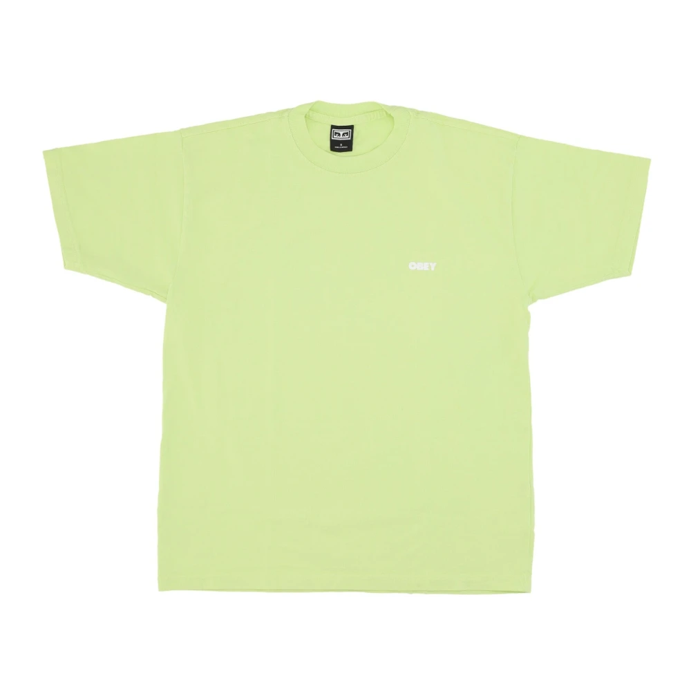 Obey Men's Green Bold Heavyweight Tee T-Shirt