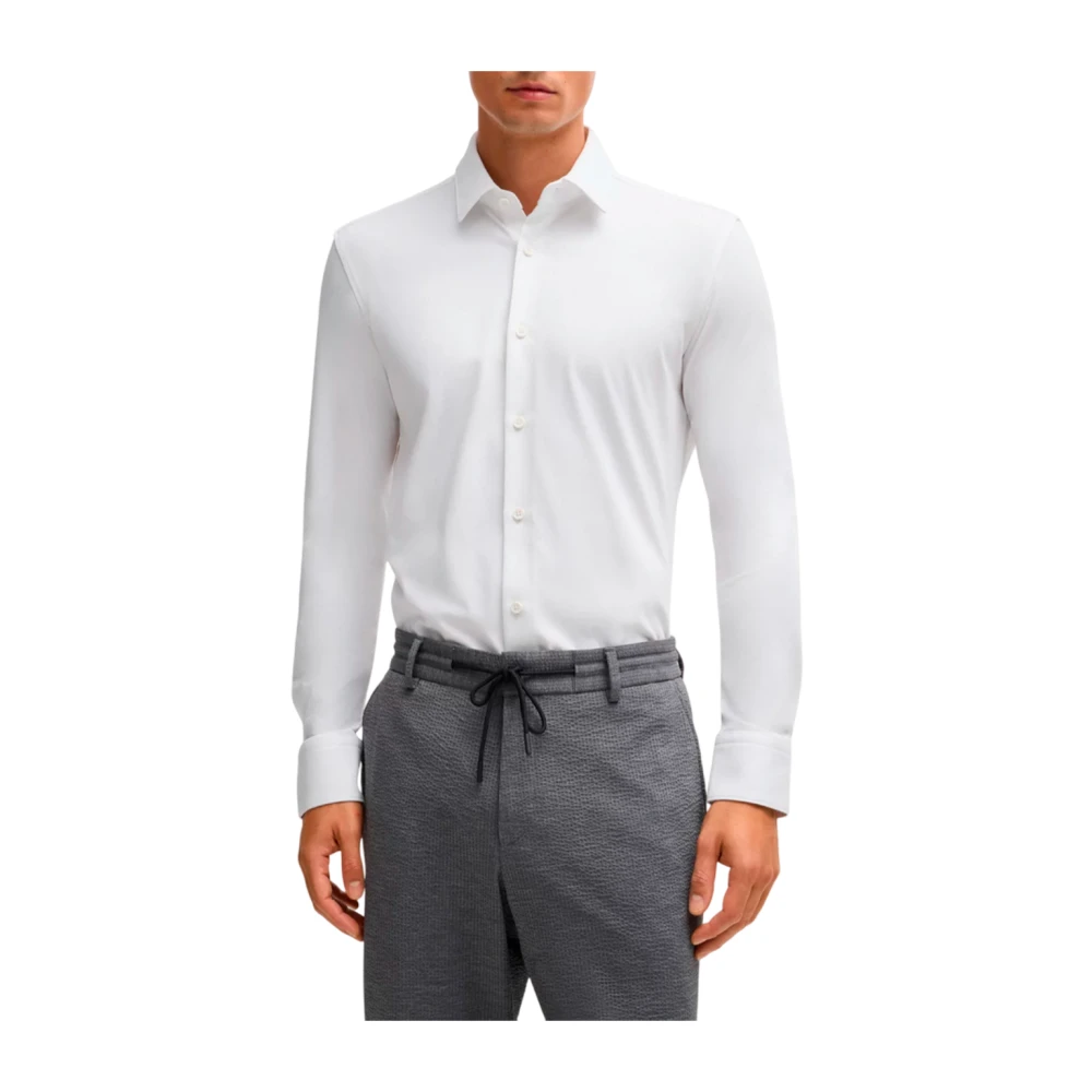 Boss Casual overhemd met lange mouwen White Heren