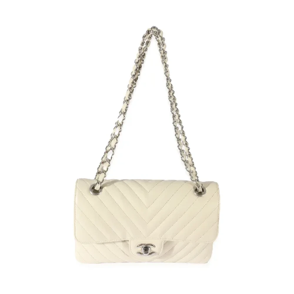 Chanel Vintage Pre-owned Leather chanel-bags White Dames