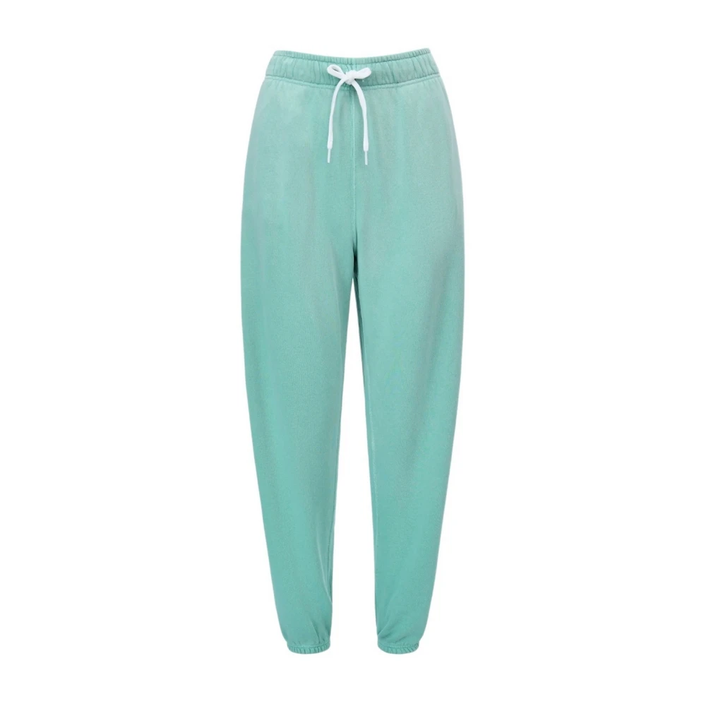 Ralph Lauren Loopback Cotton Fleece Sweatpants Green Dames