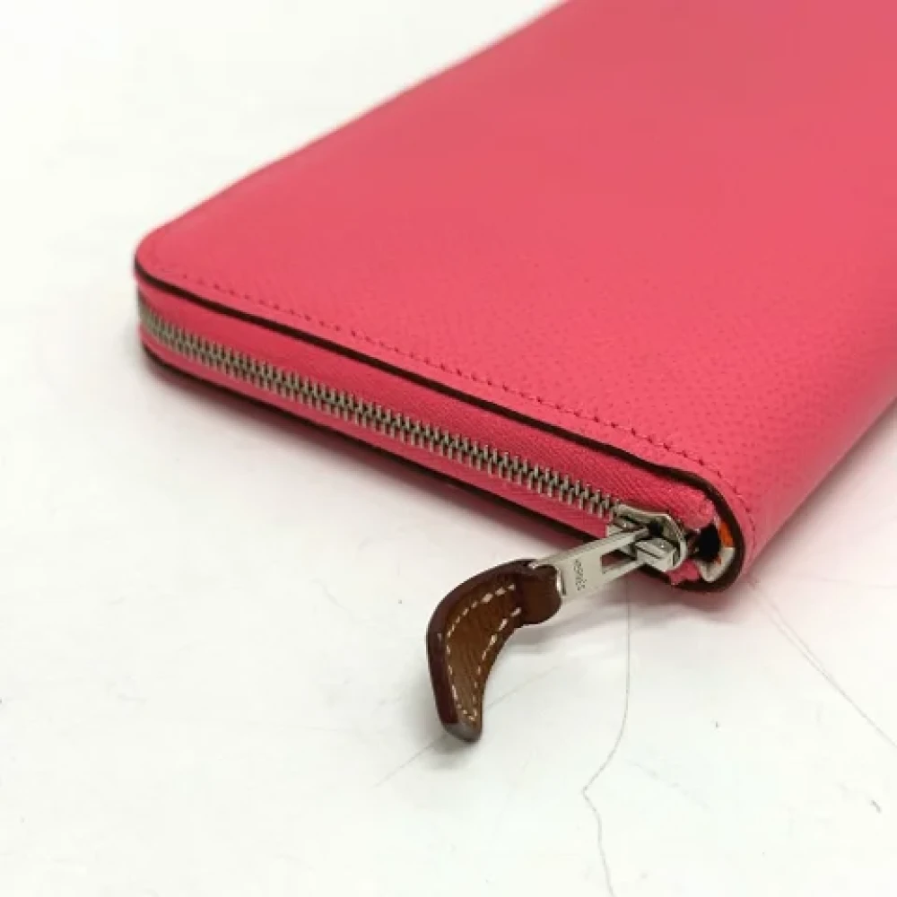 Hermès Vintage Pre-owned Leather wallets Pink Dames
