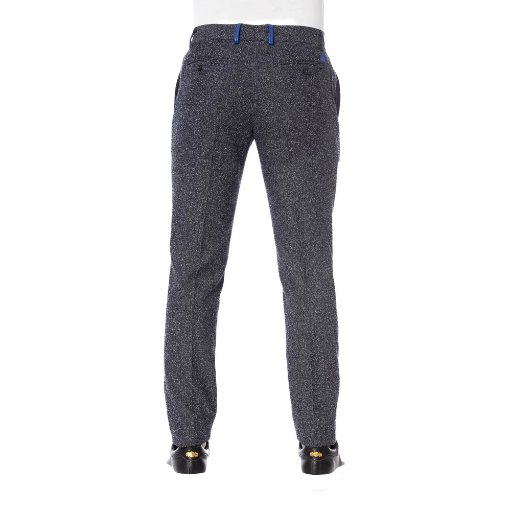 Trussardi Zwarte Katoenen Jeans Broek Black Heren