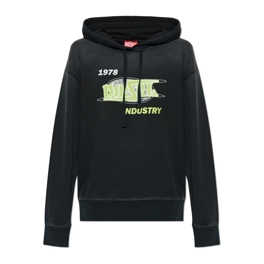 Diesel Sweatshirt F-Buxt-Hood-P2 Black Dames