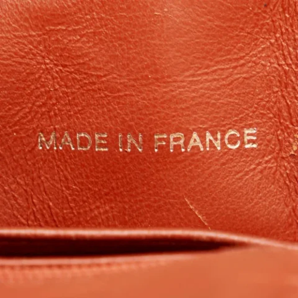 Chanel Vintage Pre-owned Leather chanel-bags Orange Dames