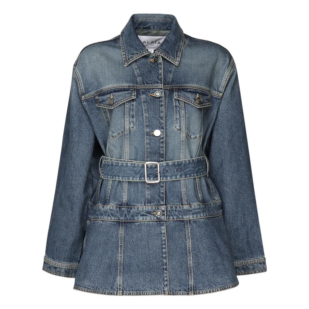 Jackets > Denim Jackets - - Alaïa - Modalova