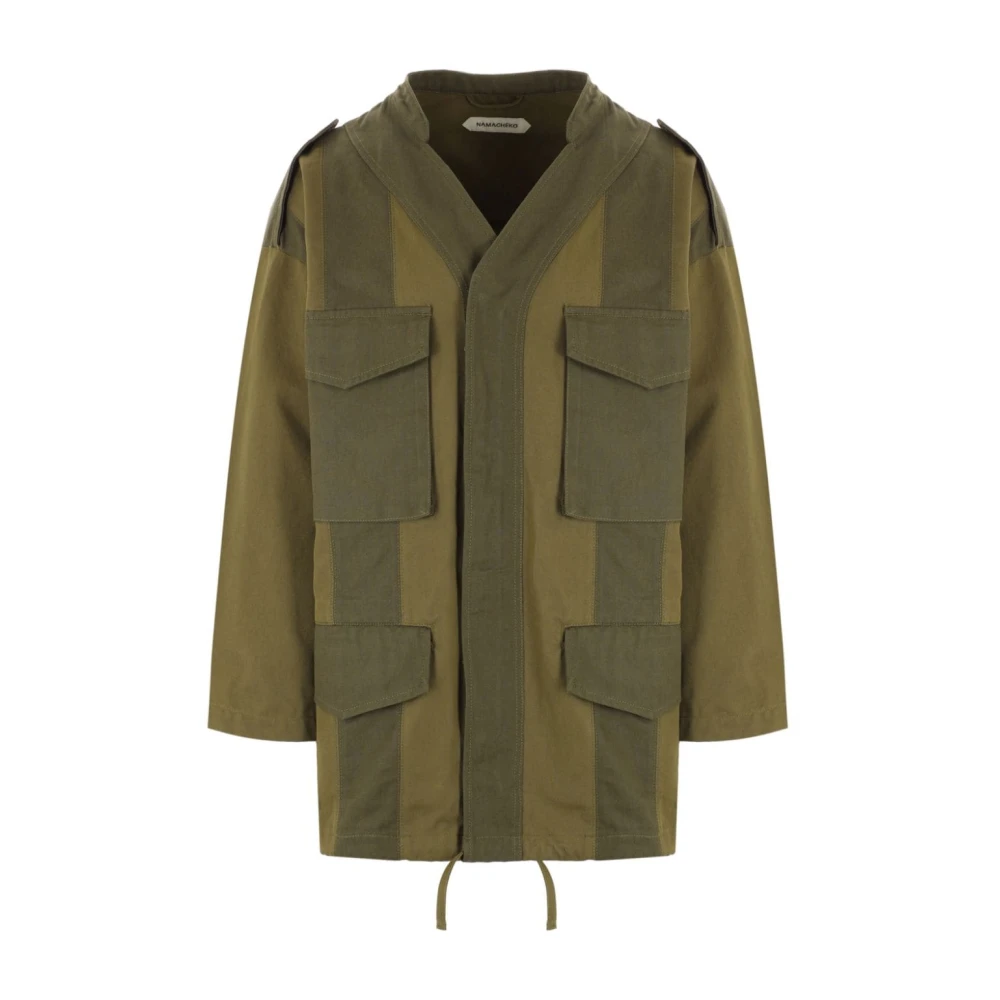 Namacheko Militair Groene Oversized Canvas Jas Green Heren