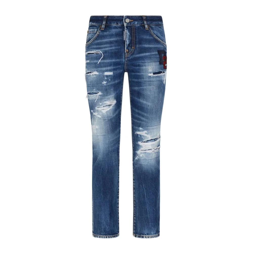 Dsquared2 Navy Blauwe Cool Girl Jeans Blue Dames