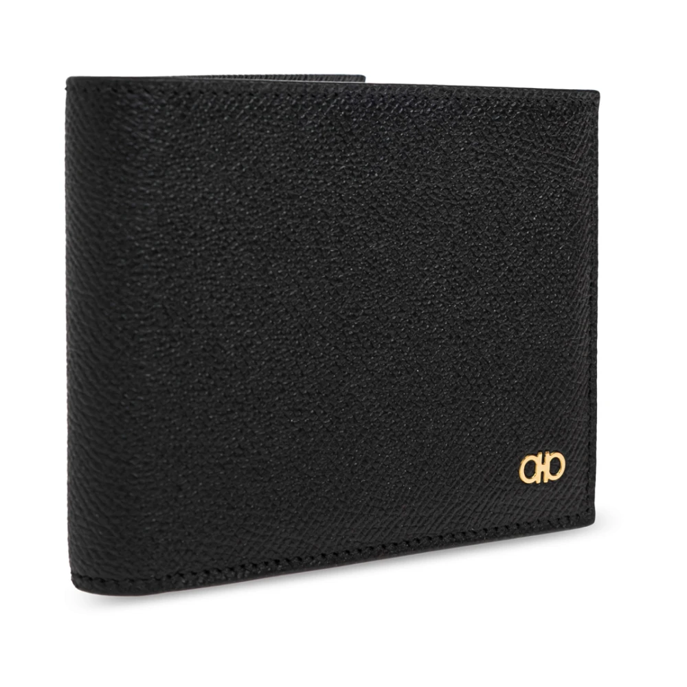 Salvatore Ferragamo Set: portemonnee en sleutelhanger Black Heren