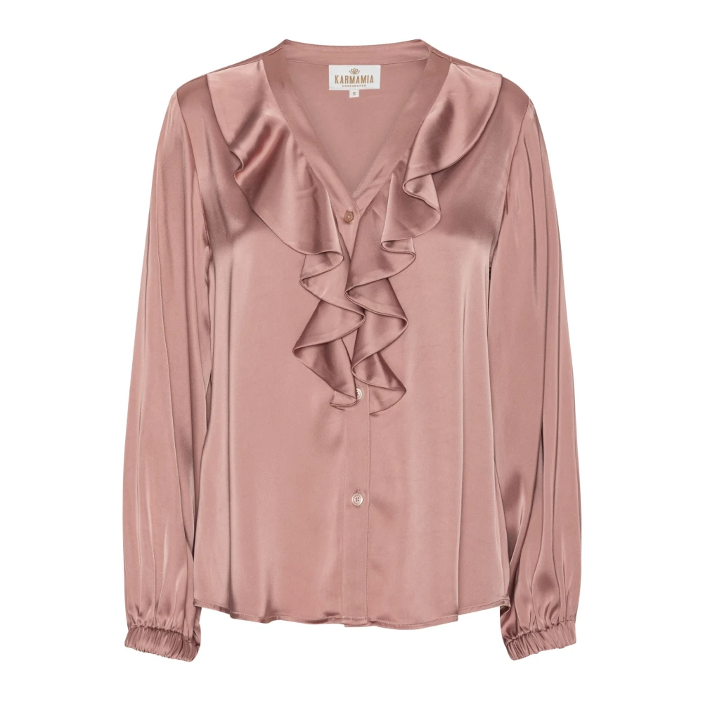 Karmamia Pink Blouses, Female, Xl, Sophia Bluser 2207