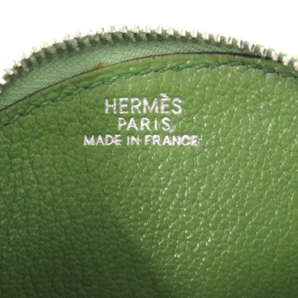 Hermès Vintage Pre-owned Leather wallets Green Dames