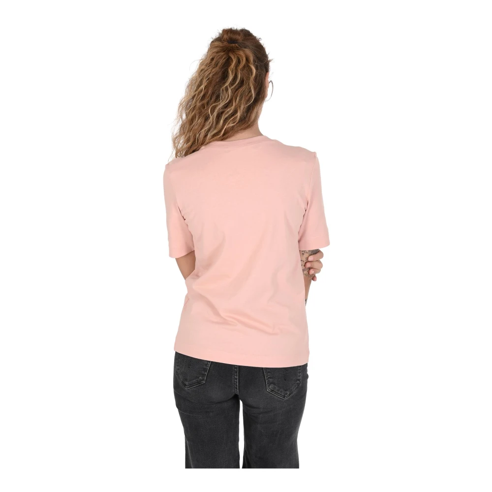 Love Moschino Roze Katoenen T-Shirt Pink Dames
