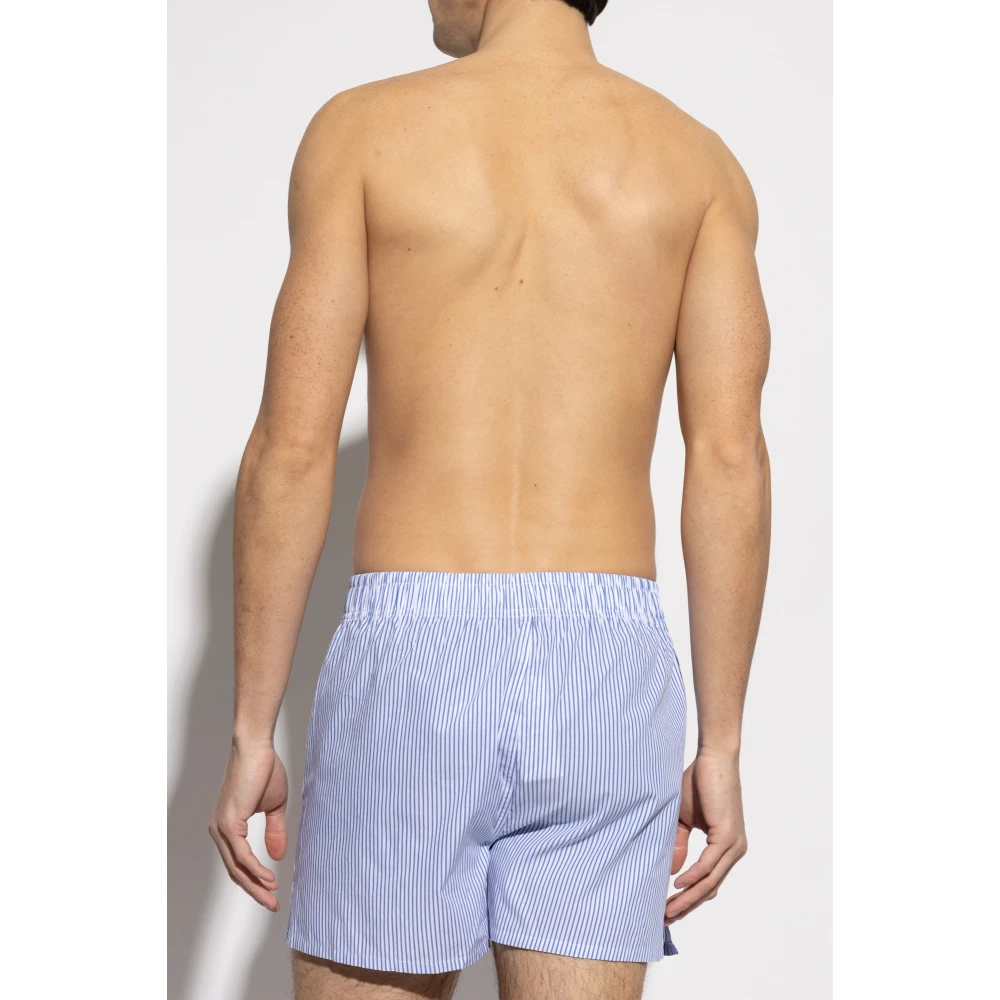 Ami Paris Boxers met logo Blue Heren
