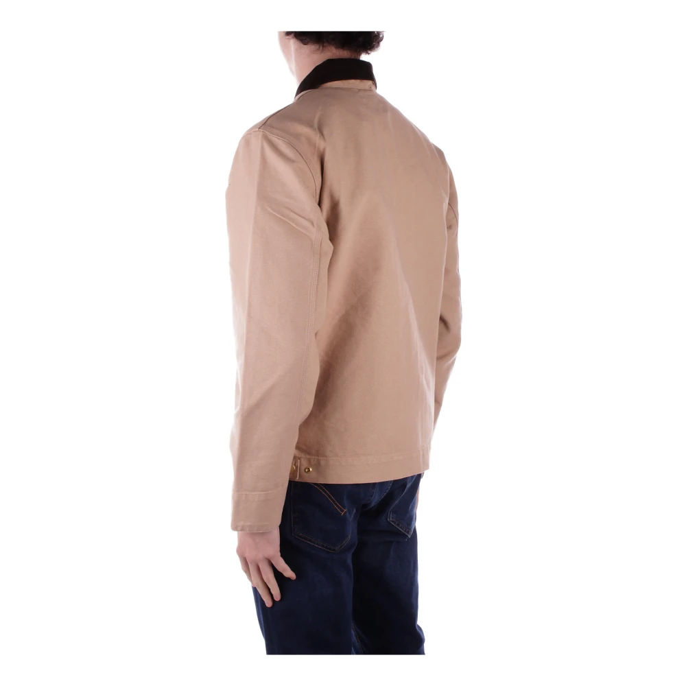 Carhartt WIP Voorlogo Ritsjas Biologisch Katoen Beige Heren
