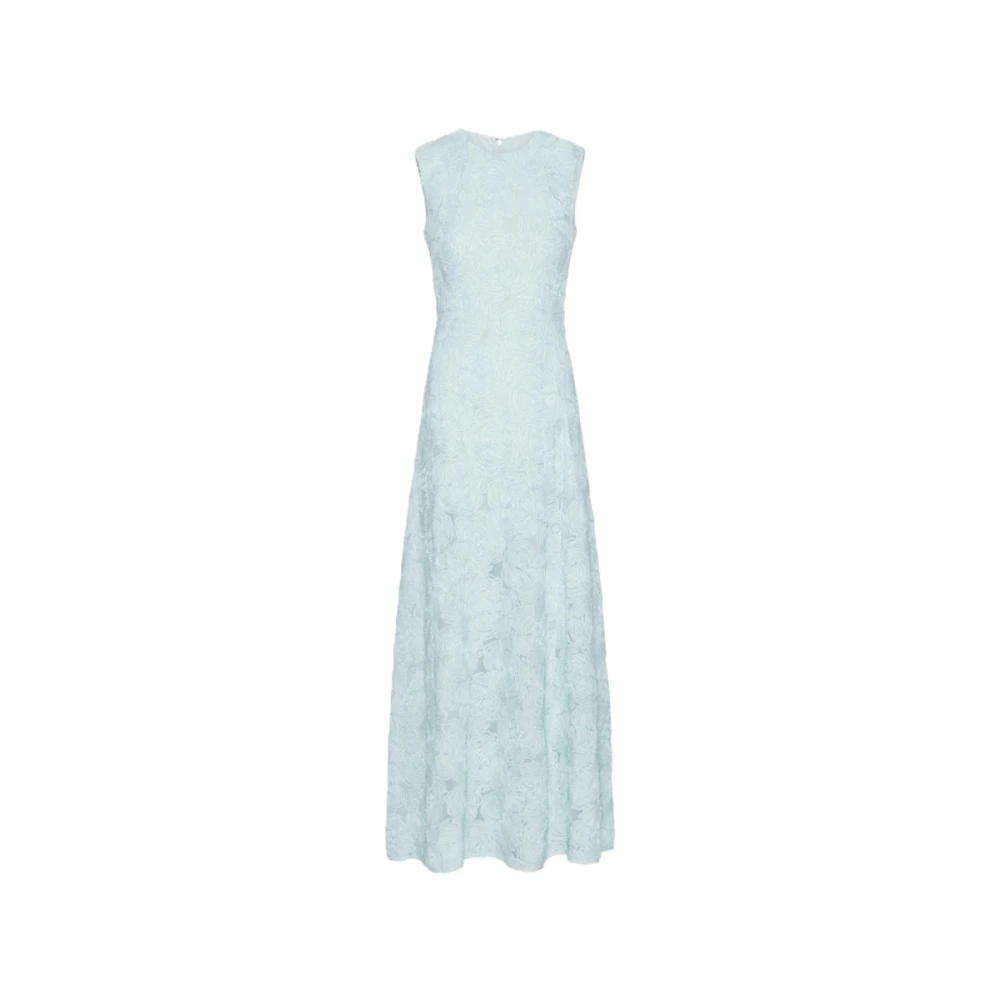 Rotate Birger Christensen Blue 3D Mesh Maxi Dress - Female - Maxi Dresses - Xs - Dresses