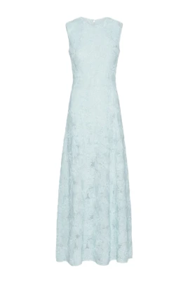 3D Mesh Maxi Dress