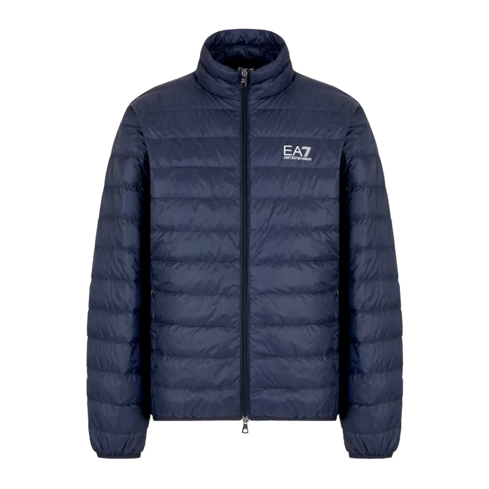 Emporio Armani Ea7 Herren Blau Packable Daunenjacke