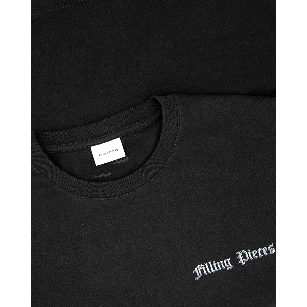 Filling Pieces T-shirt Chrome Flower Black Heren