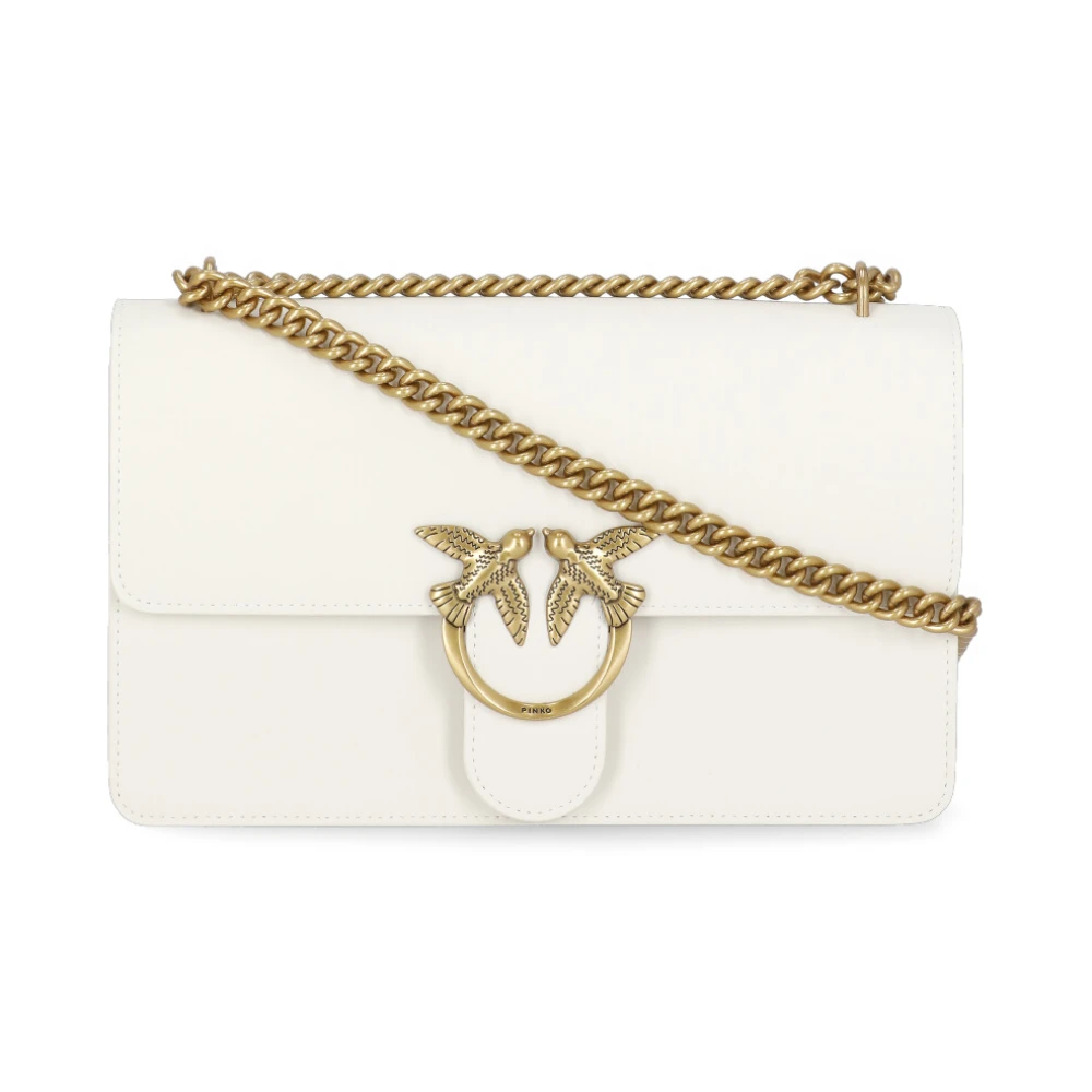 Ivory Lær Crossbody Veske Love Birds