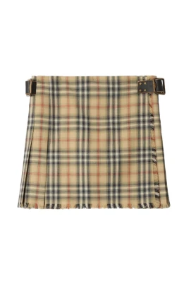 Check Wool Mini Kilt