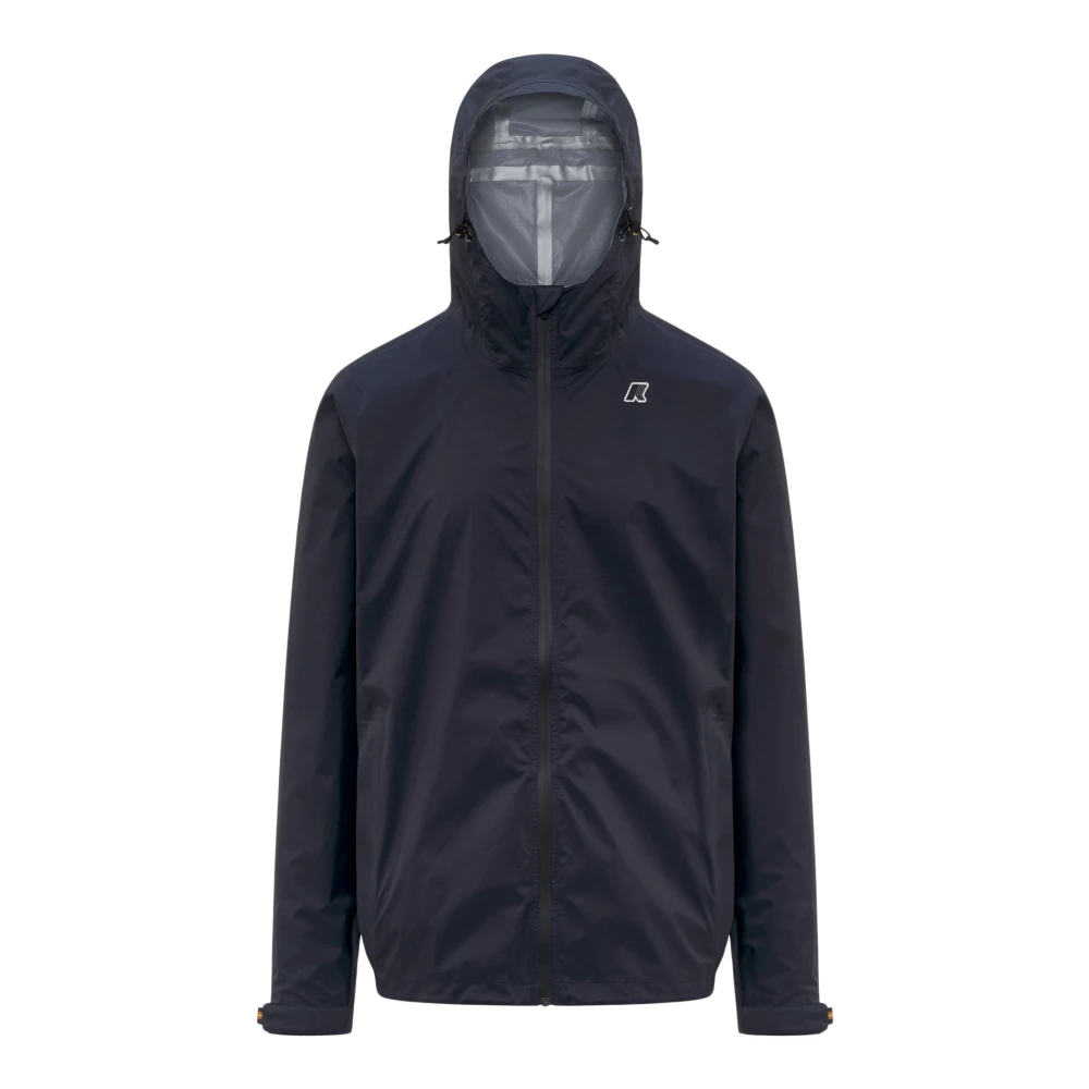 K-Way Men's Blue Rain Jackets, Xl, Charmain Jacket