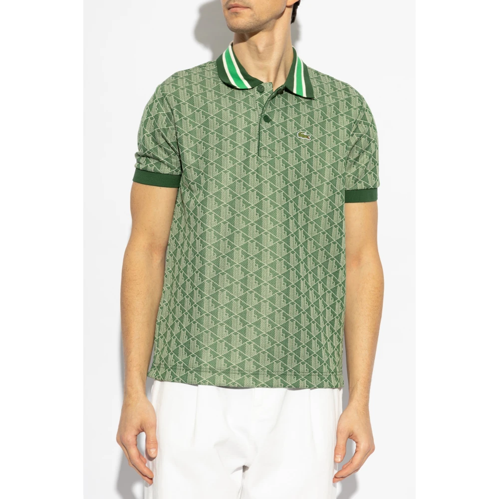 Lacoste Polo met logopatch Green Heren