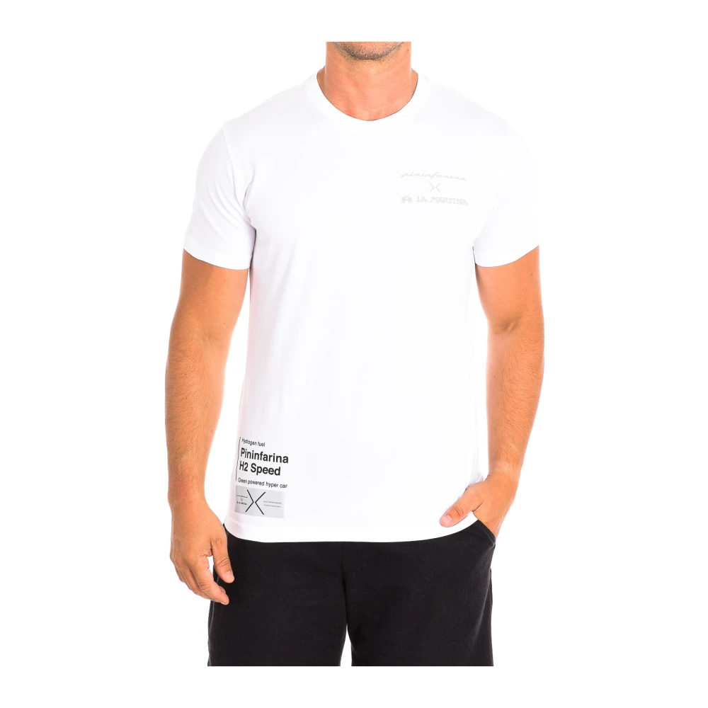 LA MARTINA T-shirt met Korte Mouwen en Merkafbeeldingen White Heren