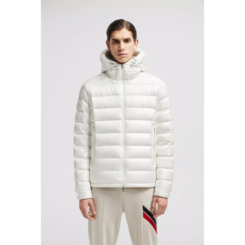 Moncler Witte Jassen met Verstelbare Capuchon White Heren