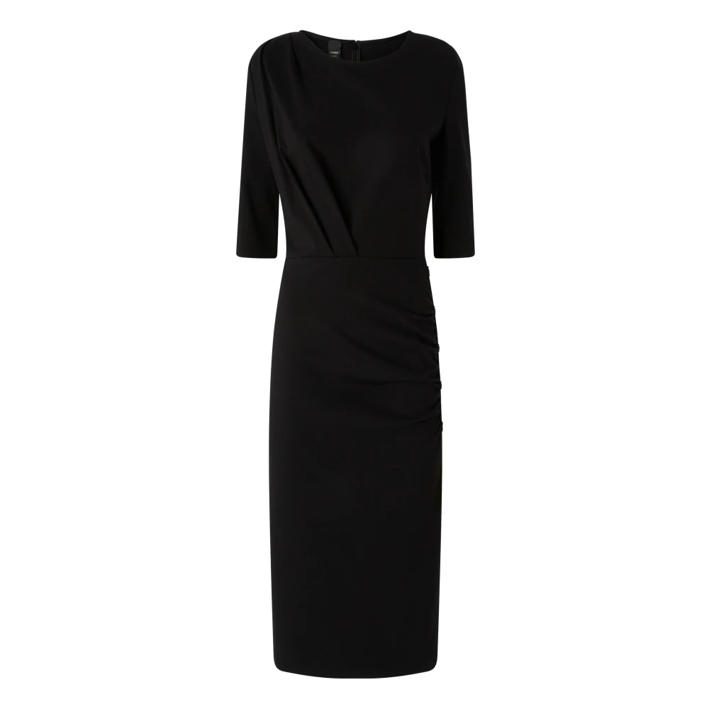 Pinko Vrouw Zwart Kleedjes Dames, 2XL, Maxi Jurken