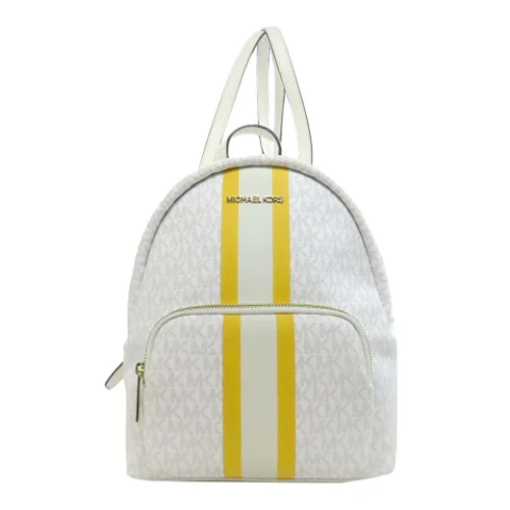 Michael Kors Pre-owned Canvas backpacks White Dames