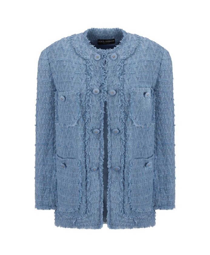 veste-en-coton-monochrome-avec-ourlet-effiloche
